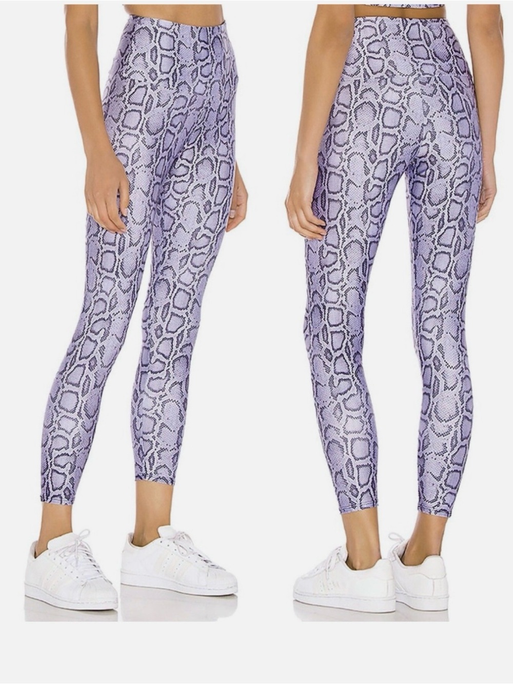 🐆🐍Onzie 2 Pair High Rise Animal Print Yoga Running Leggings szS/M Excellent